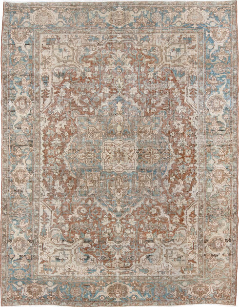 Antique Heriz Area Rug (7' x 9')
